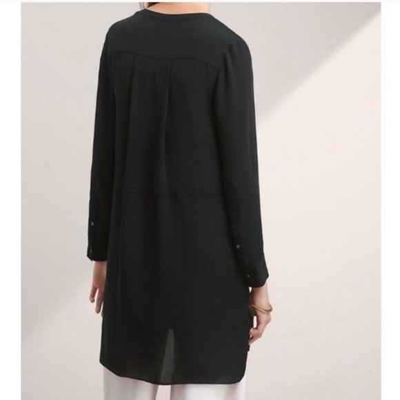 Aritzia Wilfred Bossut Dress 100% Silk Black Size - Picture 6 of 13